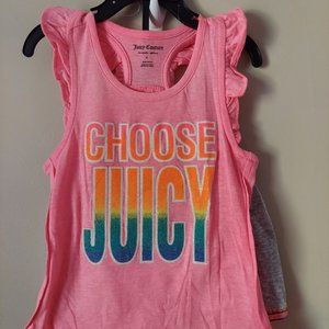 Brand new Juicy Couture Girls matching tank and shorts set